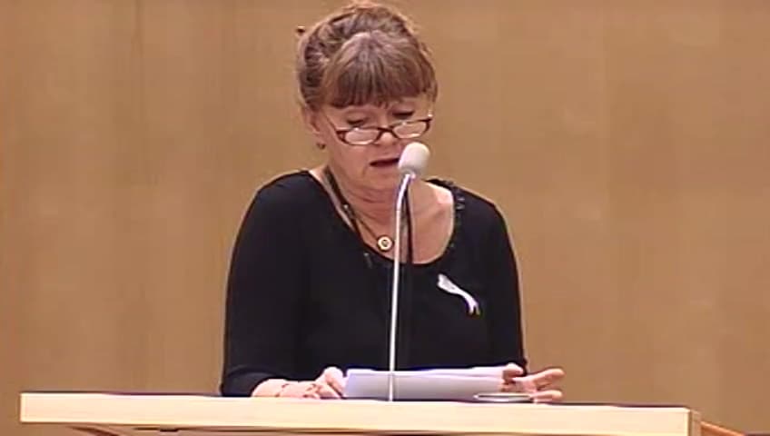 Stillbild från Debatt om förslag, Utgiftsområde 7 Internationellt bistånd