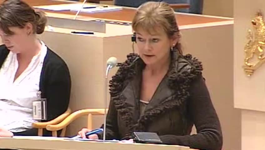 Stillbild från Interpellationsdebatt, Förutsättningarna för public service