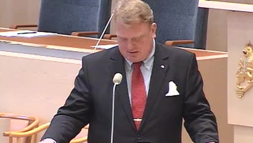 Stillbild från Interpellationsdebatt, Sexuella trakasserier inom Försvarsmakten