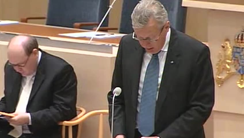 Stillbild från Interpellationsdebatt, Särtryck av budgetpropositionen