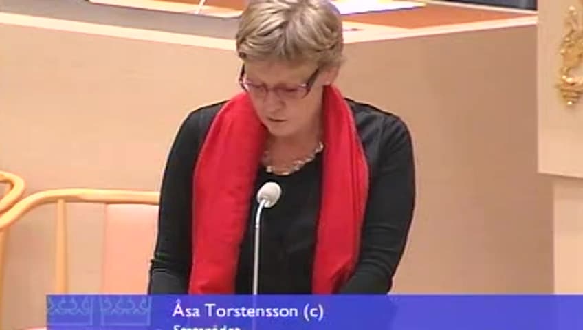 Stillbild från Interpellationsdebatt, Utbyggnaden av Västra stambanan