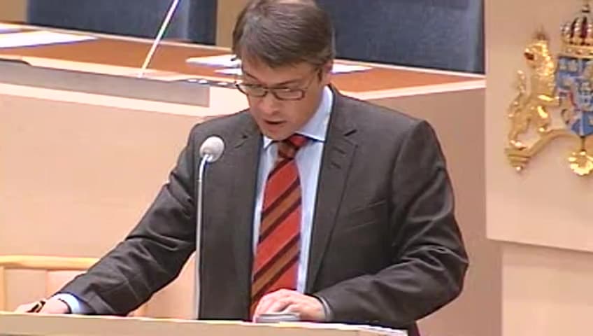 Stillbild från Interpellationsdebatt, Nationell cancerplan