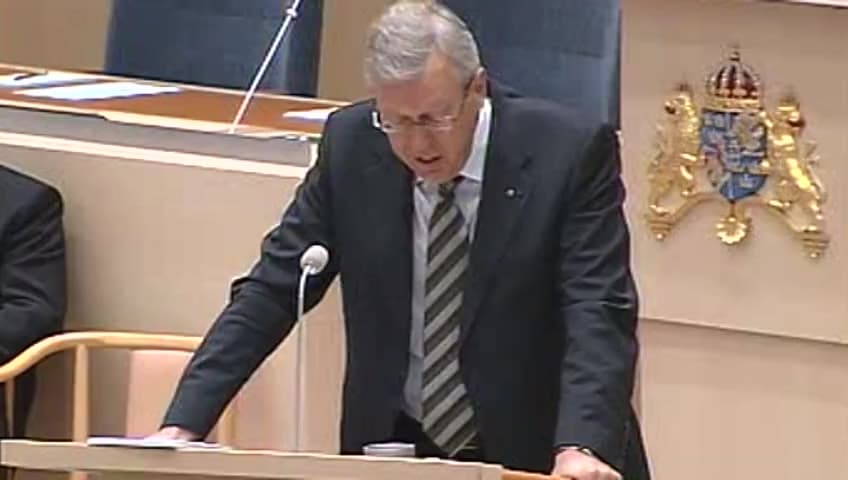 Stillbild från Interpellationsdebatt, Borgerlig utnämningspolitik - före och efter valet
