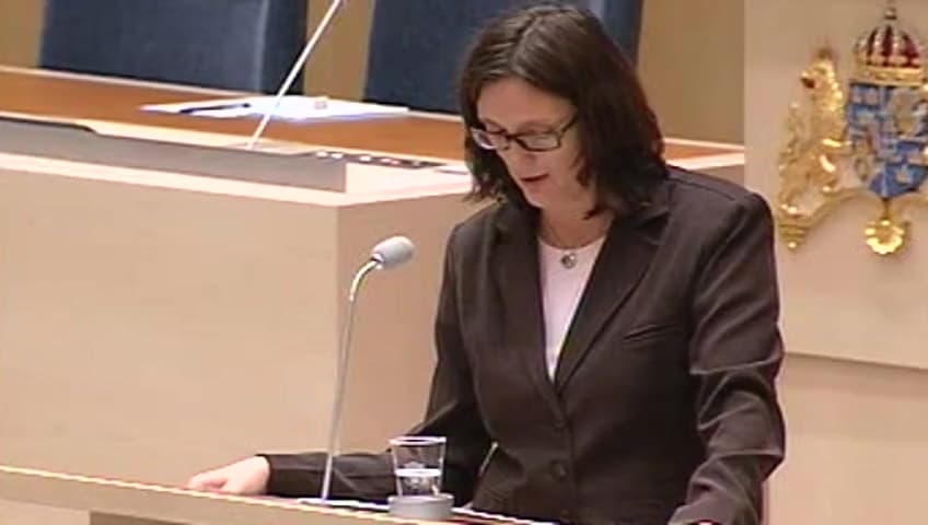 Stillbild från Interpellationsdebatt, Folkomröstning om EU:s konstitution