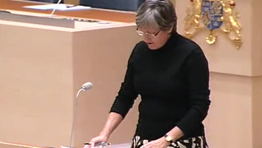 Stillbild från Interpellationsdebatt, Eventuella förändringar av socialförsäkringssystemets grunder