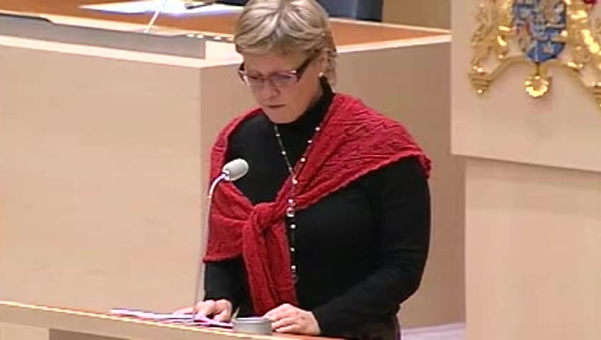 Stillbild från Interpellationsdebatt, Kompetensen på kommunikationsmyndigheterna