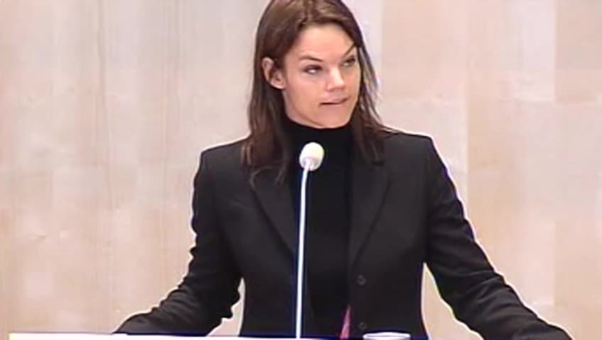 Stillbild från Debatt om förslag, Svenskt deltagande i Förenta nationernas insats i Libanon