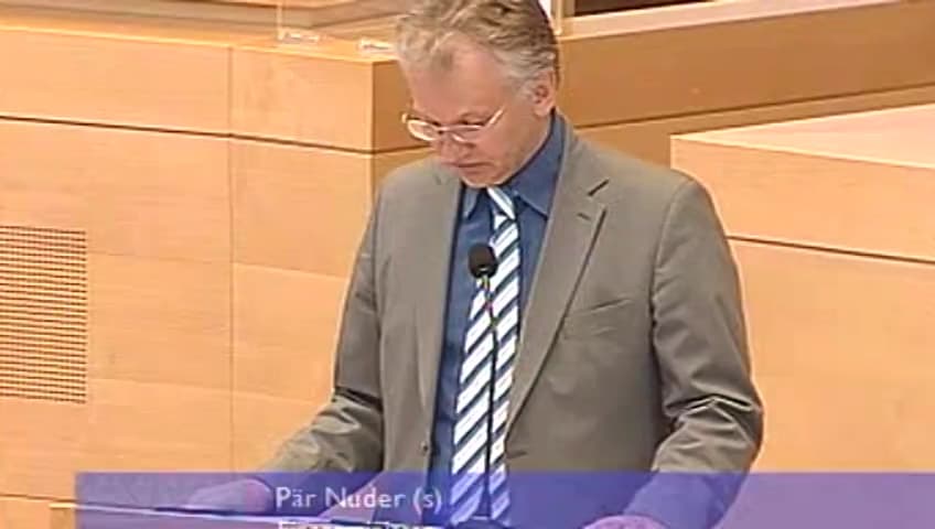 Stillbild från Interpellationsdebatt, Skatt på flygresor