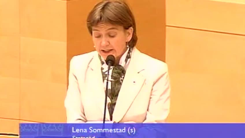 Stillbild från Interpellationsdebatt, EU:s riktlinjer för försiktighetsprincipens användning