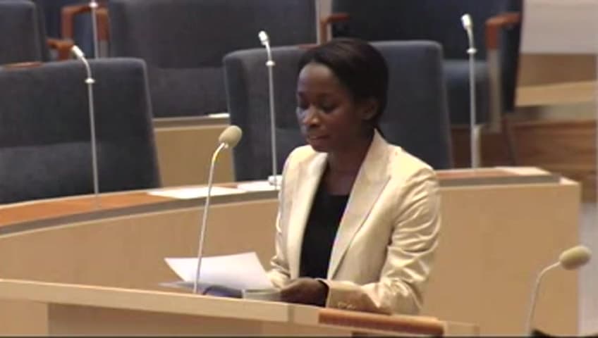 Stillbild från Interpellationsdebatt, Tvångsgifte och arrangerade äktenskap