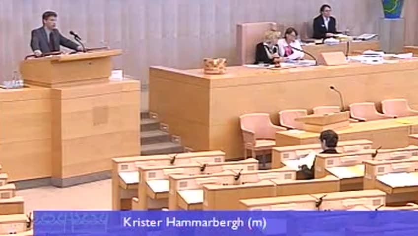 Stillbild från Debatt om förslag, Redogörelse för regelförbättringsarbetet