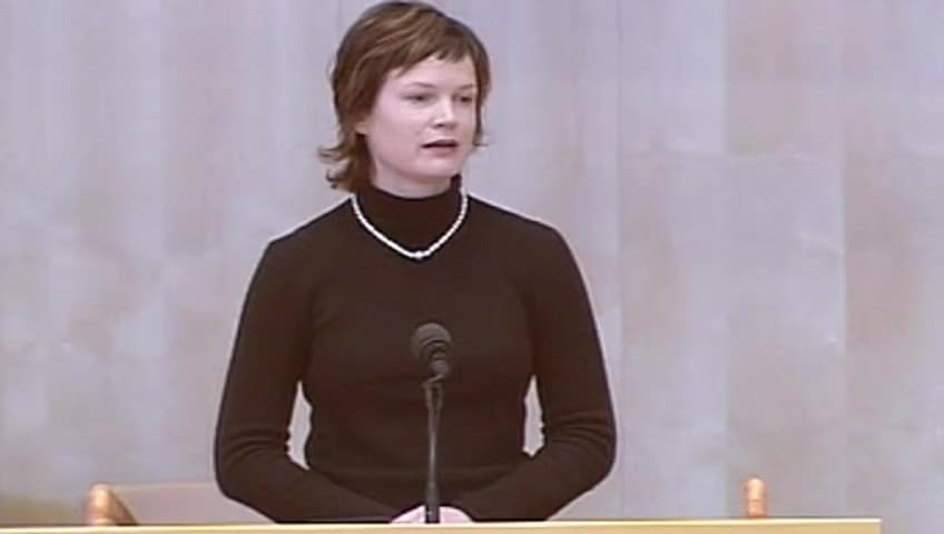 Stillbild från Debatt om förslag, Fortsatt svenskt deltagande i FN:s mission (UNMIL) i Liberia