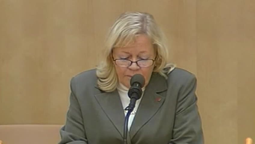 Stillbild från Debatt om förslag, Folkbokföringens koppling till kyrkliga församlingar