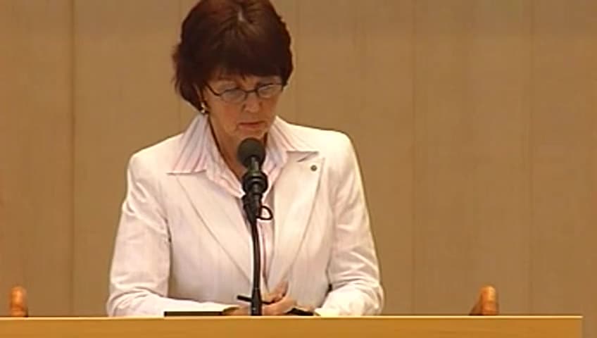 Stillbild från Debatt om förslag, Upphovsrätten i informationssamhället - genomförande av direktiv 2001/29/EG,m.m.