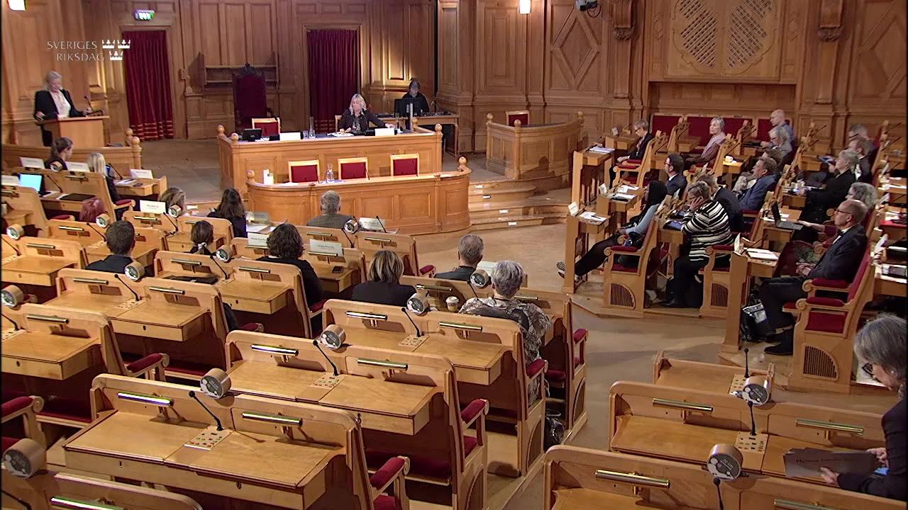 Stillbild från Öppen utfrågning, Öppen utfrågning om riksrevisorns årliga rapport 2022