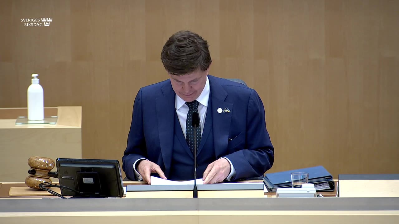 Stillbild från Val, Val av utskott och EU-nämnd