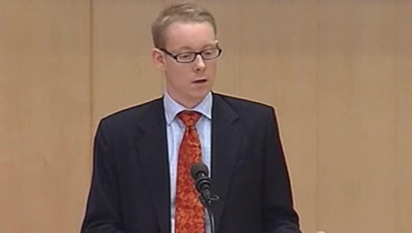 Stillbild från Debatt om förslag, Utgiftsområde 15 Studiestöd