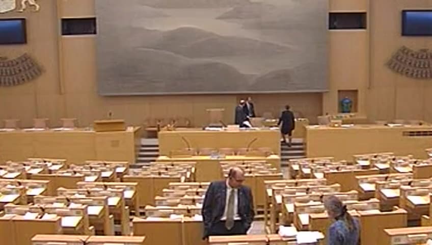 Stillbild från Debatt om förslag, Anslag   inom   utgiftsområde   8  Invandrare  ochflyktingar