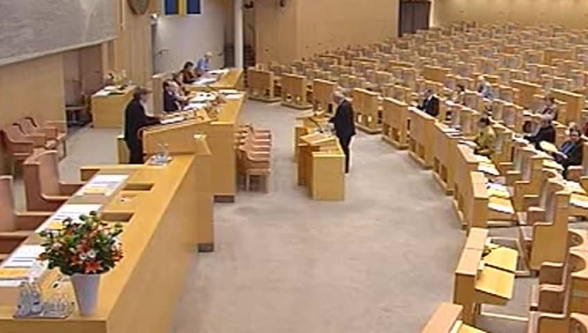 Stillbild från Debatt om förslag, Kvaliteten på bensin och dieselbränslen