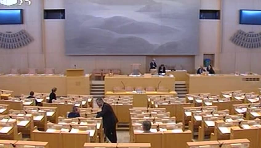 Stillbild från Debatt om förslag, Särskilda  regler  under  en  övergångsperiod  förarbetstagare från EU:s nya medlemsstater