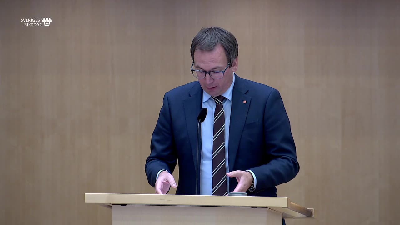 Stillbild från Allmänpolitisk debatt, Infrastruktur
