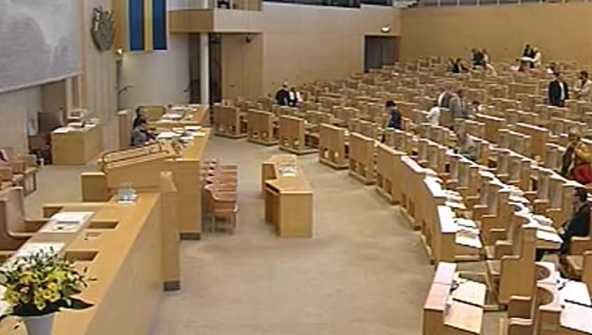 Stillbild från Debatt om förslag, Redogörelse för behandlingen av riksdagens skrivelser till regeringen