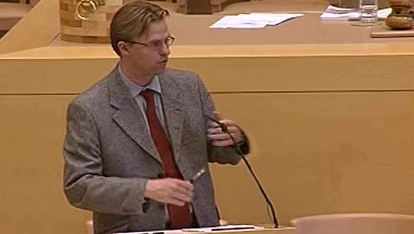 Stillbild från Debatt om förslag, Etikprövning av forskning