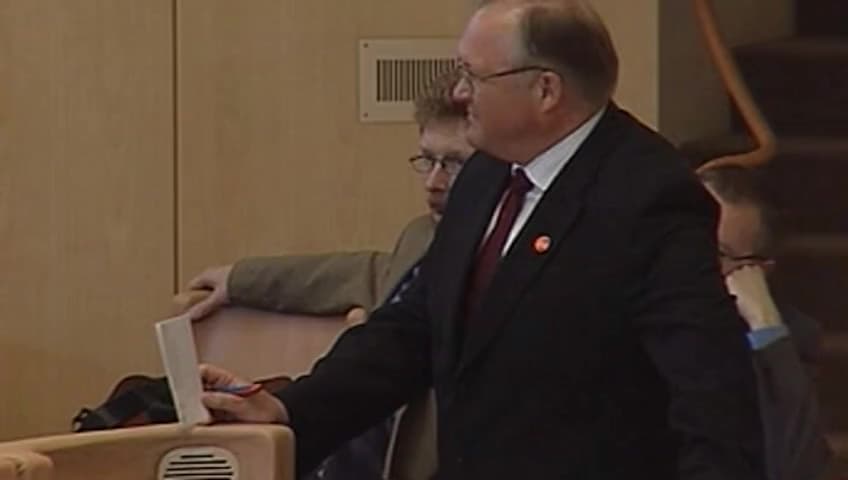 Stillbild från Debatt om förslag, Arbetsmarknadspolitik