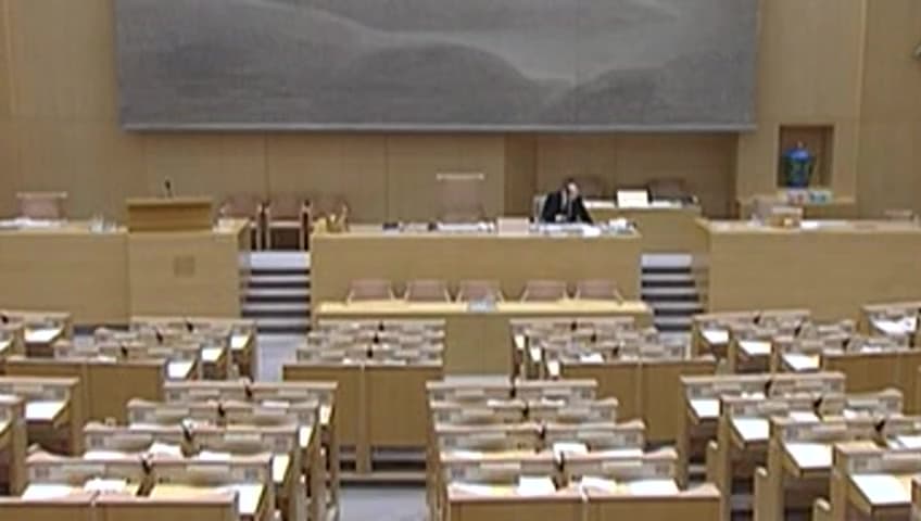 Stillbild från Debatt om förslag, Utgiftsramar och beräkning avstatsinkomsterna, m.m.