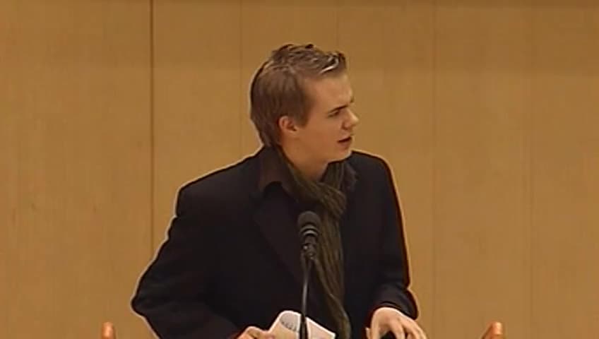 Stillbild från Debatt om förslag, Museer och utställningar