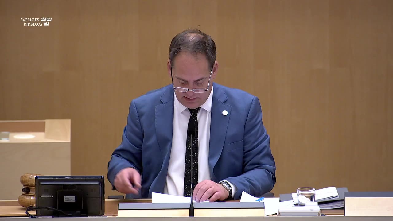Stillbild från Övrigt kammaren, Val av extra suppleanter