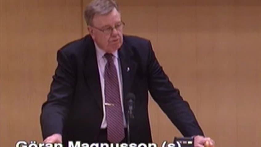 Stillbild från Debatt om förslag, Användning av försöksdjur