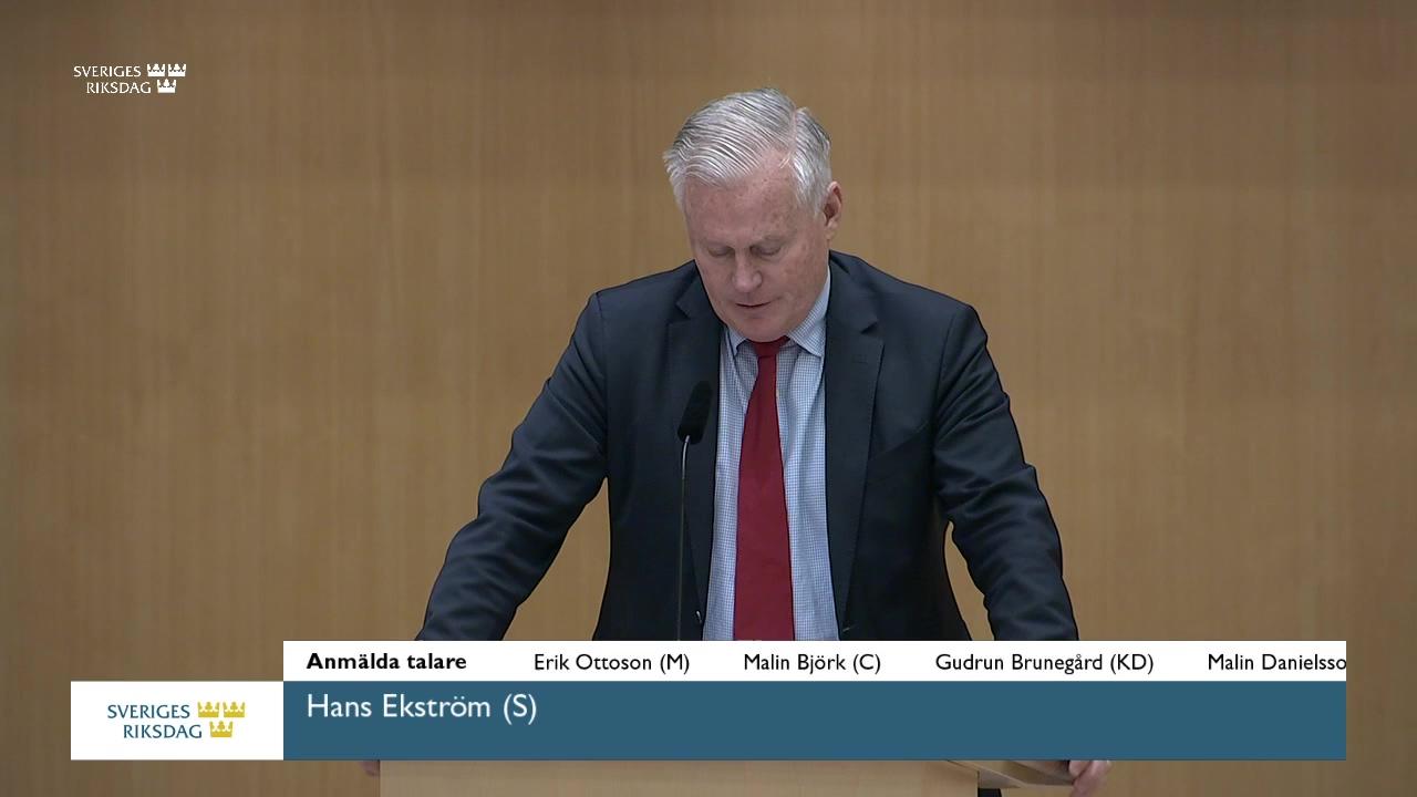 Stillbild från Debatt om förslag, Utlandsspioneri (vilande grundlagsförslag m.m.)