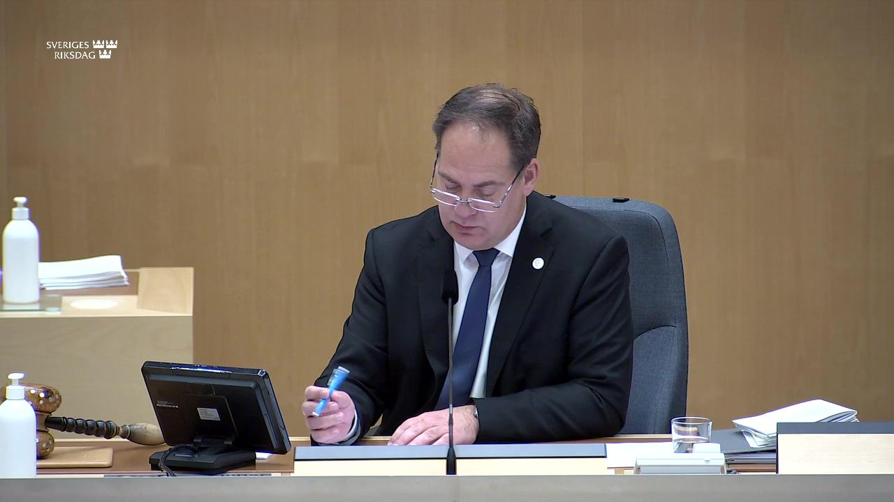 Stillbild från Debatt om förslag, Vissa frågor inom hälso- och sjukvårdsområdet