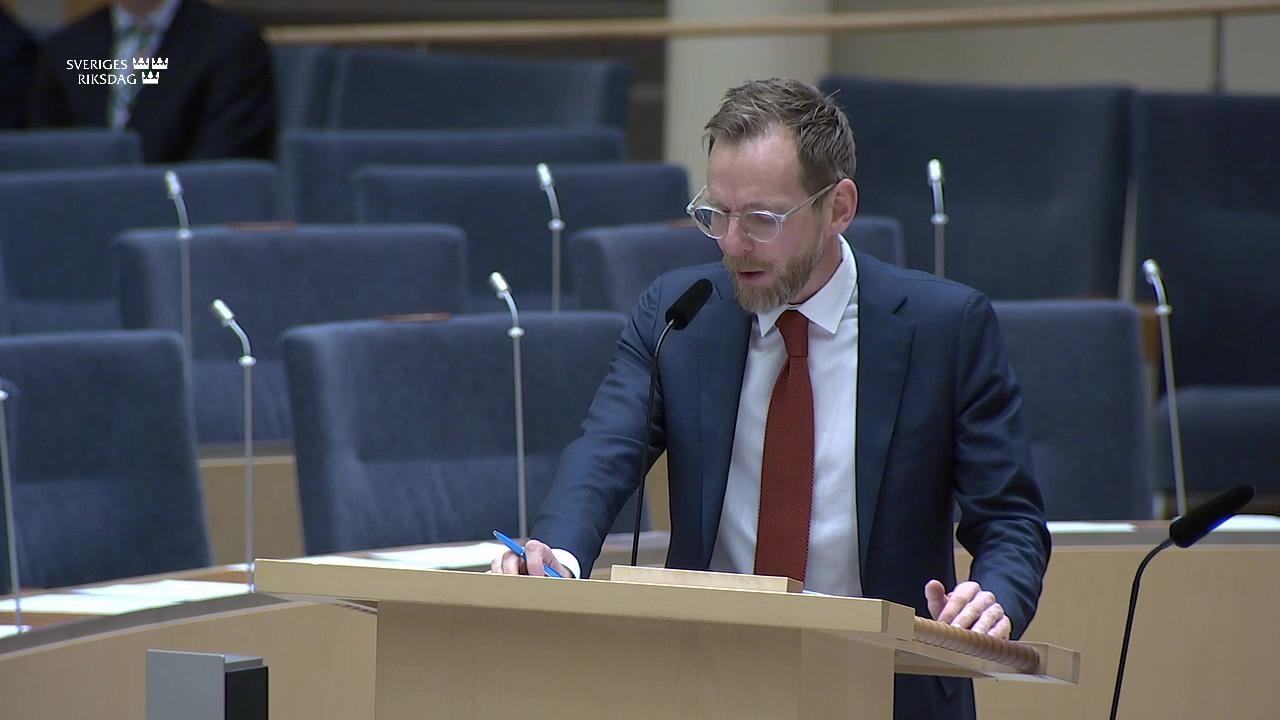 Stillbild från Interpellationsdebatt, Finansiering av religiösa samfund