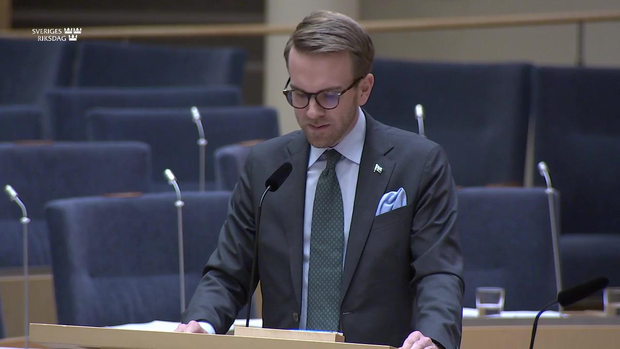 Stillbild från Interpellationsdebatt, Framtiden för Bromma flygplats