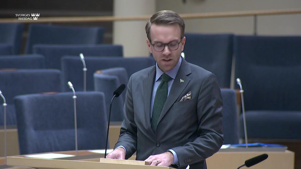 Stillbild från Interpellationsdebatt, Bostadsbyggandet