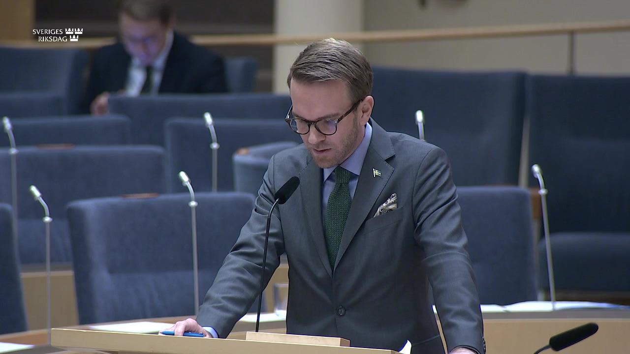 Stillbild från Interpellationsdebatt, Åtgärder för fortsatt byggande