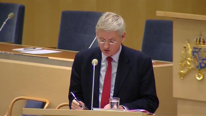 Stillbild från Interpellationsdebatt, Kraftfulla sanktioner mot den syriska regimen
