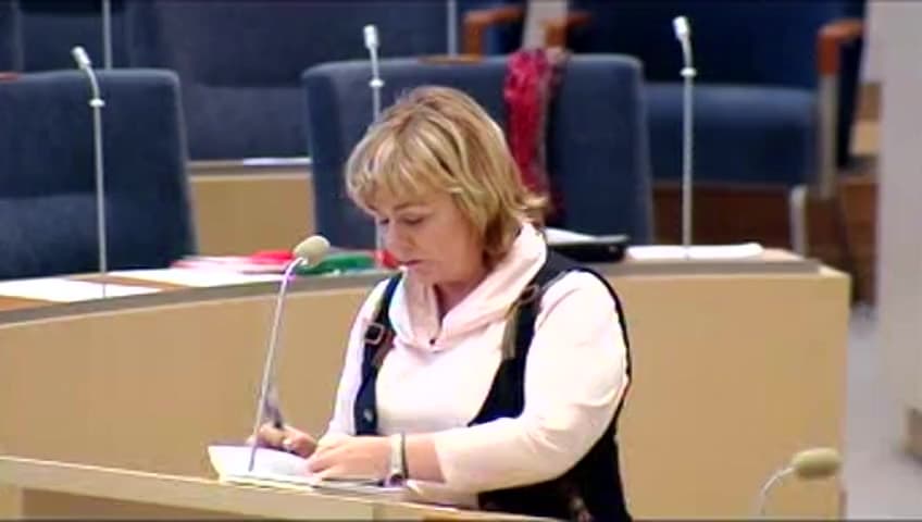 Stillbild från Interpellationsdebatt, Effektiviteten i polisens arbete