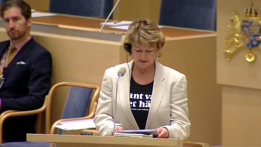 Stillbild från Interpellationsdebatt, Filmavtalet