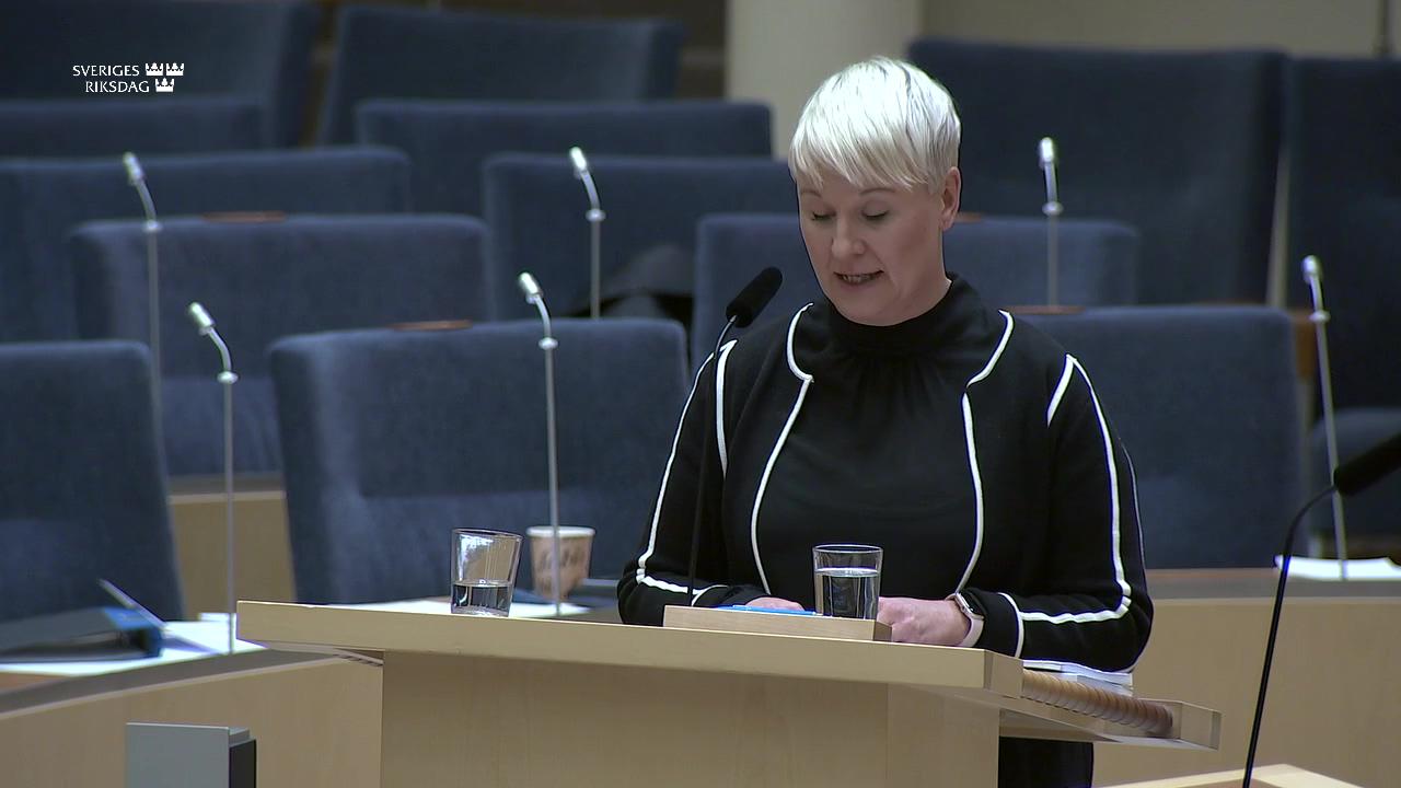 Stillbild från Interpellationsdebatt, Försäkringskassans resurser