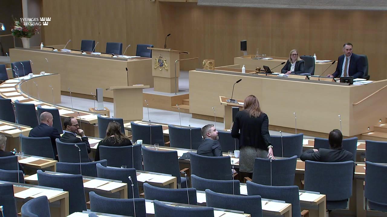 Stillbild från Debatt om förslag, Utgiftsområde 5 Internationell samverkan