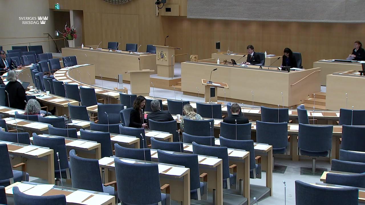 Stillbild från Debatt om förslag, Utgiftsområde 26 Statsskuldsräntor m.m.