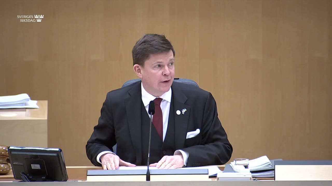 Stillbild från Beslut, Beslut: Utgiftsområde 20 Allmän miljö- och naturvård