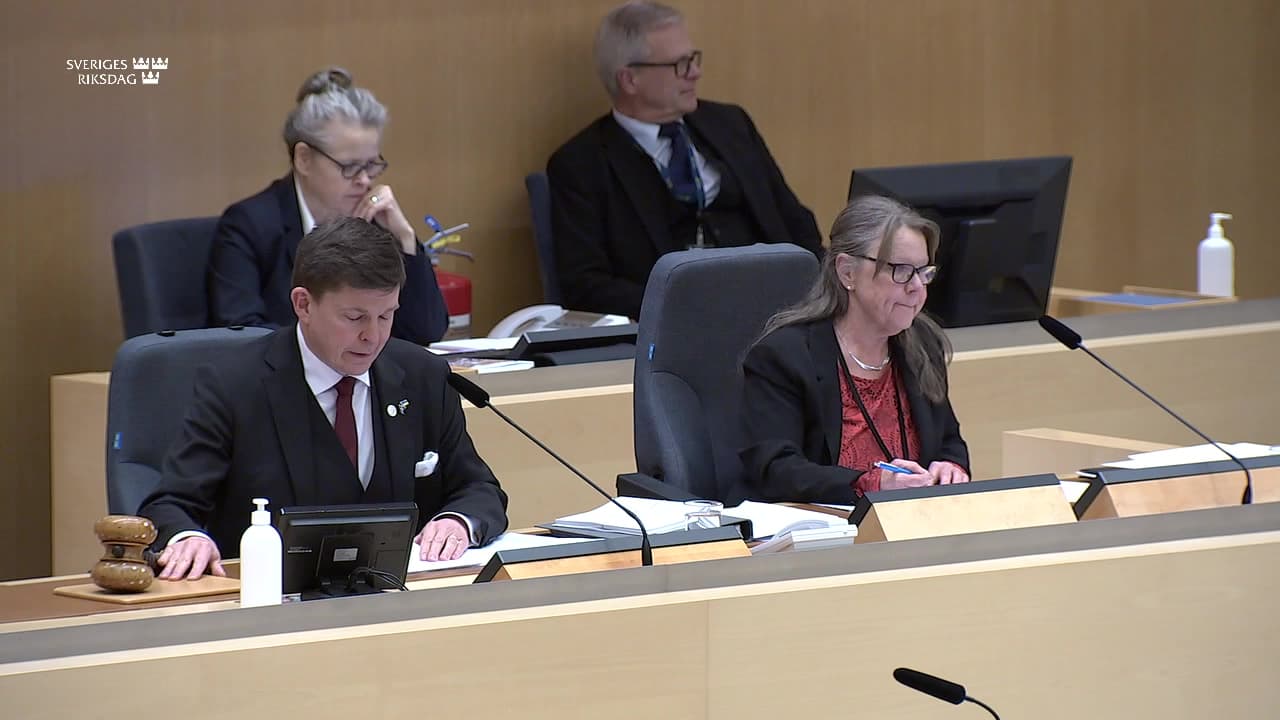 Stillbild från Beslut, Beslut: Utgiftsområde 24 Näringsliv