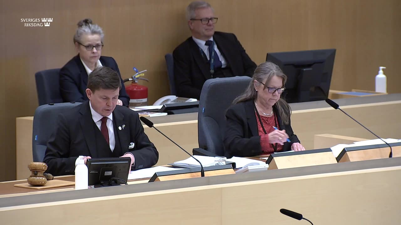Stillbild från Beslut, Beslut: Utgiftsområde 25 Allmänna bidrag till kommuner