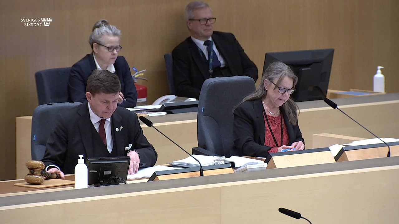Stillbild från Beslut, Beslut: Utgiftsområde 2 Samhällsekonomi och finansförvaltning