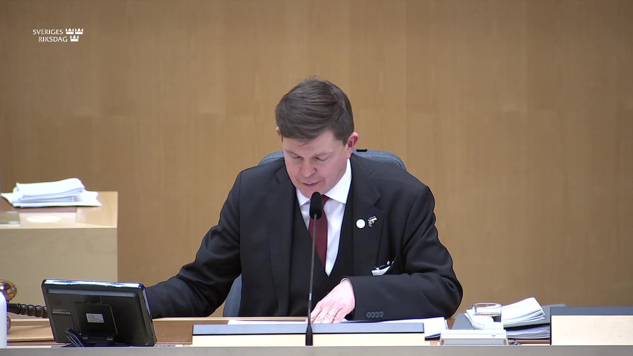 Stillbild från Beslut, Beslut: Utgiftsområde 16 Utbildning och universitetsforskning