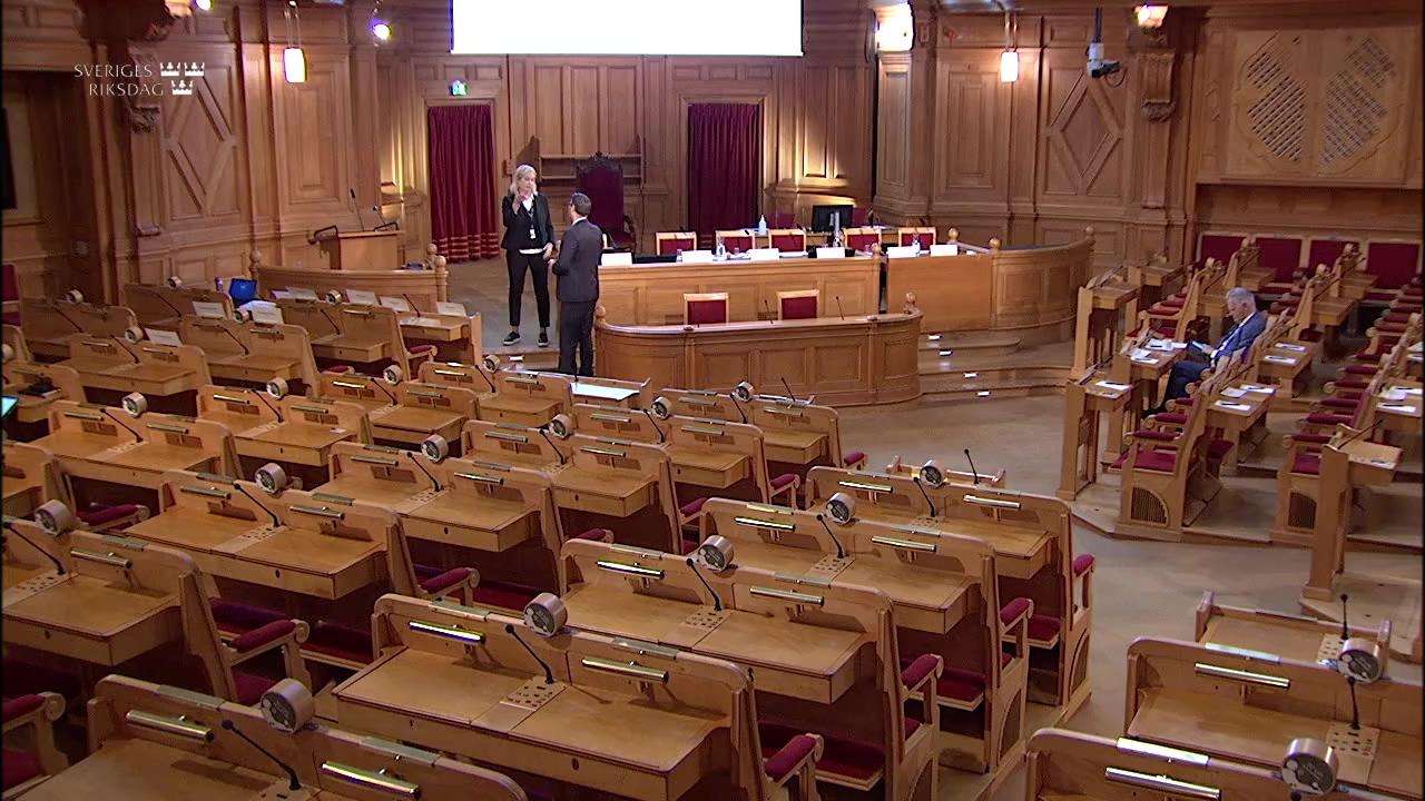 Stillbild från Öppen utfrågning, Öppen utfrågning om finansiell stabilitet